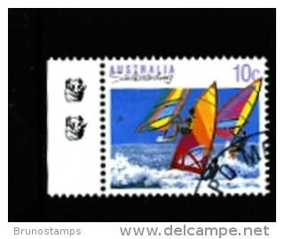 AUSTRALIA - 1991  10c.  SAILBOARDING  2 KOALAS  REPRINT  FINE USED - Probe- Und Nachdrucke