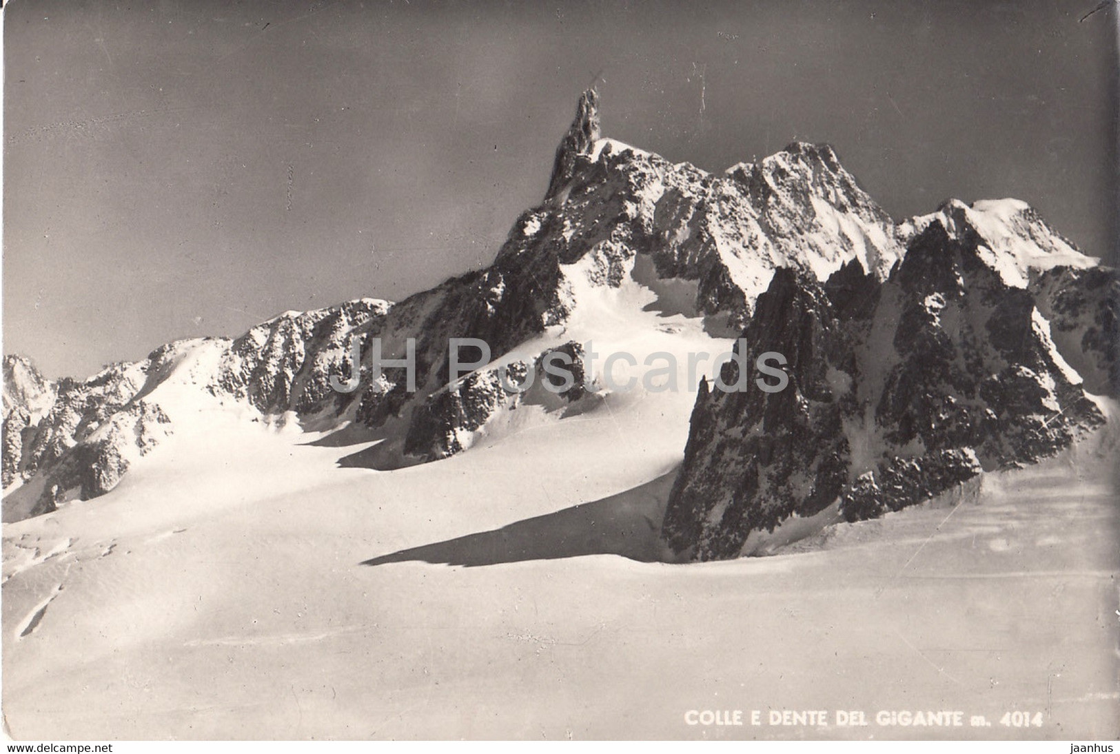 Colle E Dente Del Gigante 4014 M - Old Postcard - 1949 - Italy - Italia - Used - Sonstige & Ohne Zuordnung