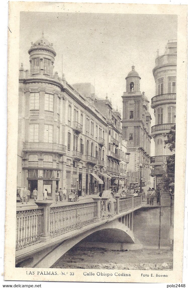 CPA - Las Palmas - Calle Obispo Codina - La Palma