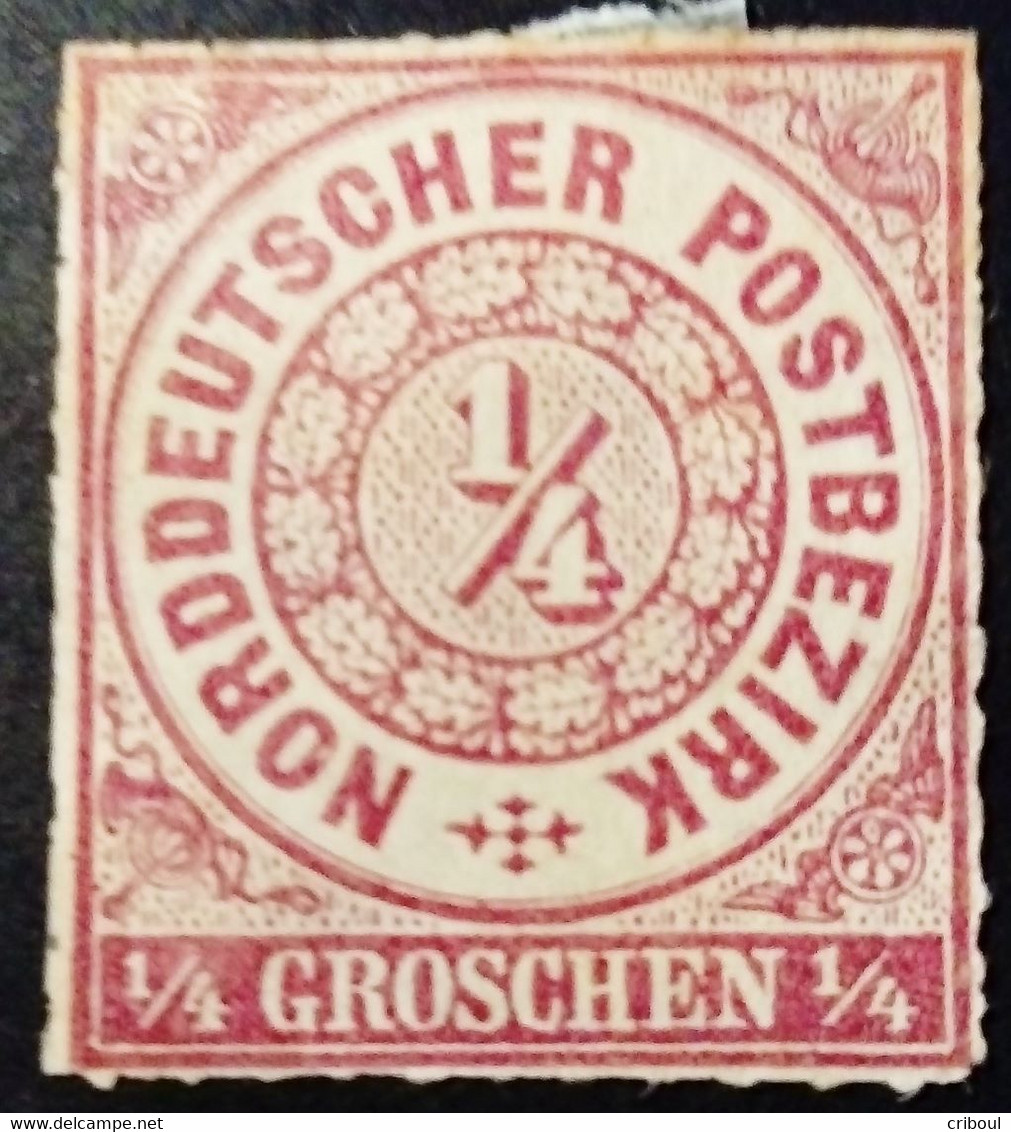 Allemagne Germany Deutschland Confédération Du Nord Norddeutscher Postbezirk 1868 Yvert 1 Neuf Sans Gomme (*) MNG - Postfris