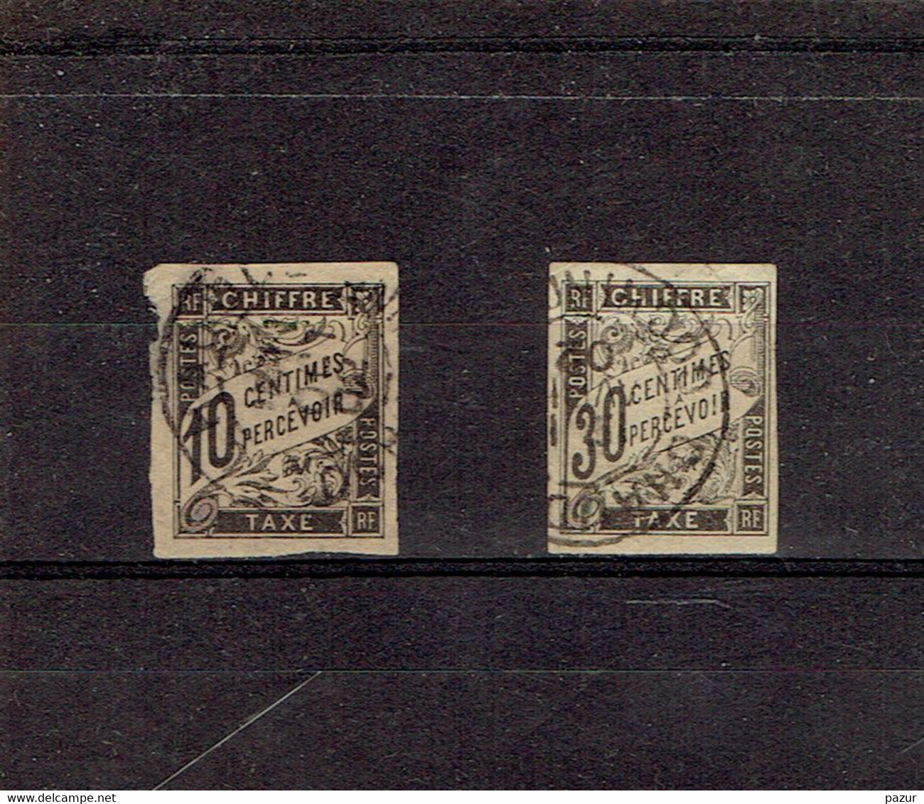 TP COCHINCHINE - TAXE N°6 - 9 OB CHAUDOC - TB - 1884 - Used Stamps