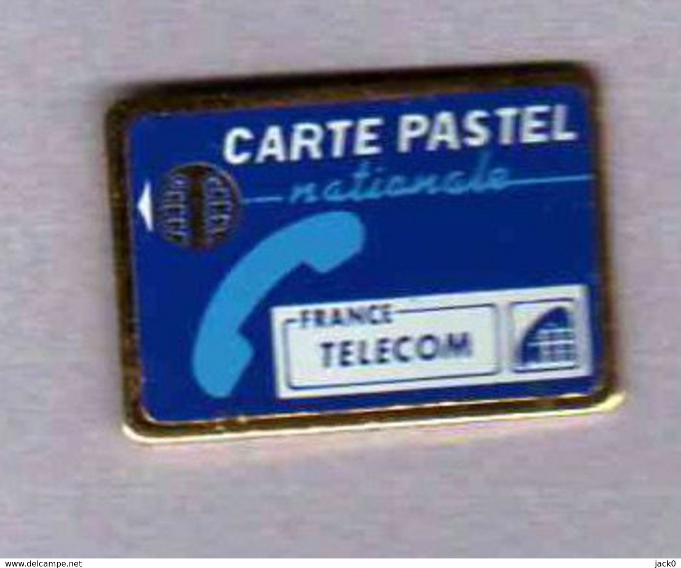 Pin' S  FRANCE  TELECOM, CARTE  PASTEL  NATIONALE - France Telecom