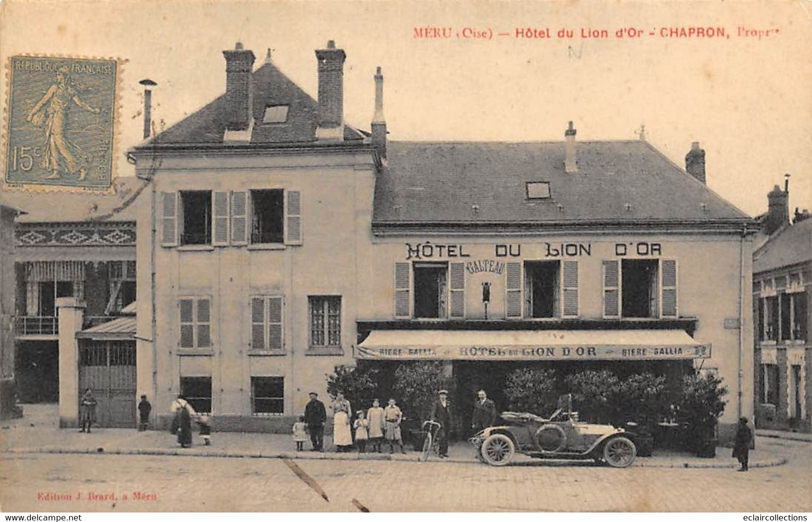 Méru        60       Hôtel Du Lion D'Or        (voir Scan) - Meru