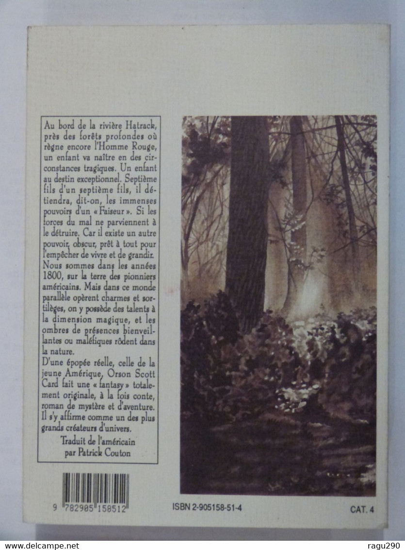 LES CHRONIQUES D  '  ALVIN LE FAISEUR   ---  LE SEPTIEME FILS  Par ORSON SCOTT CARD  - Science Fiction - L'Atalante