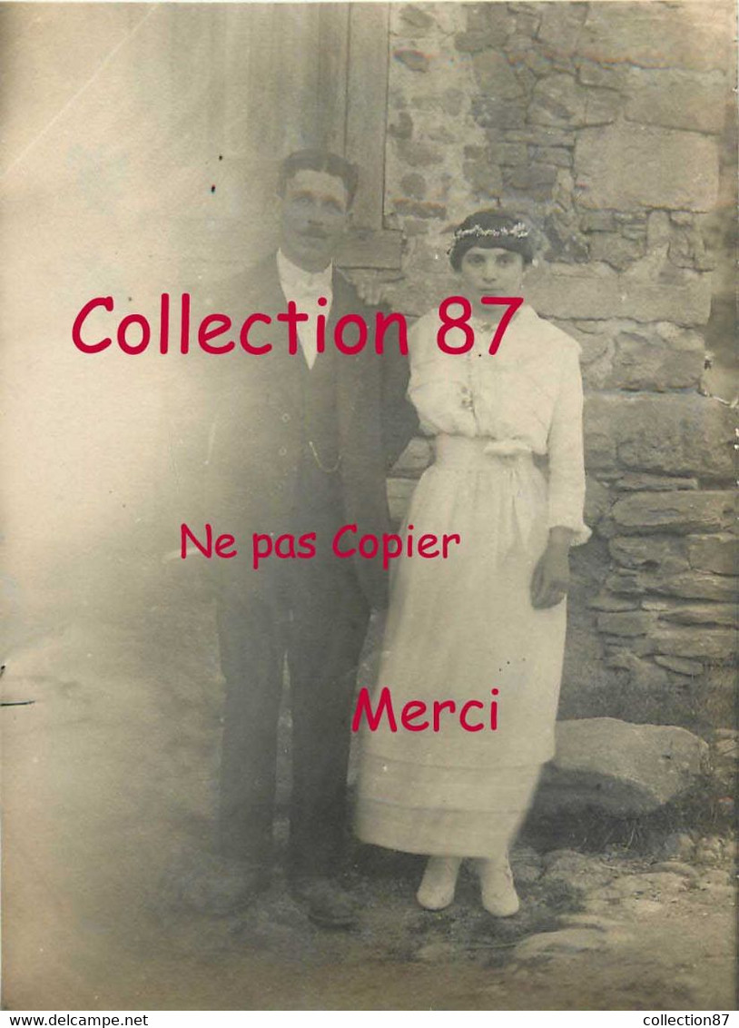 87 ☺♣♣ RILHAC RANCON - CONTAMINES < MARIAGE De Mathurin BRUN Et Anna PERRICHON < COUPLE De MARIES En 1919 - Rilhac Rancon