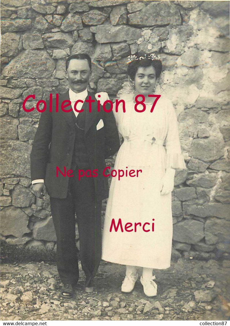 87 ☺♣♣ RILHAC RANCON - CASSEPIERRE < MARIAGE De François GAUDY Né 1891 à Montignac Et Marie DHIVERT - Rilhac Rancon