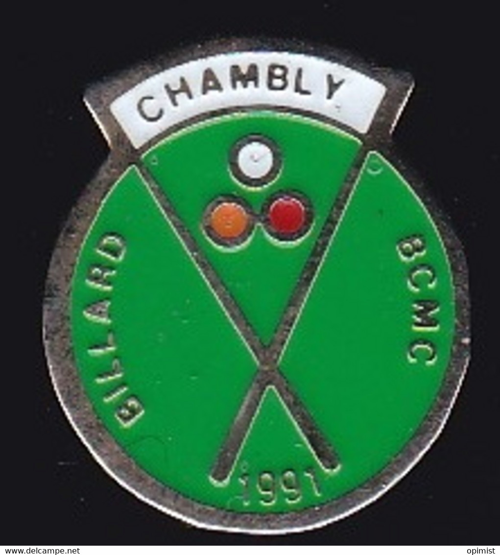 68365-  Pin's.Le Billard Club Municipal De Chambly .BCMC - Biliardo