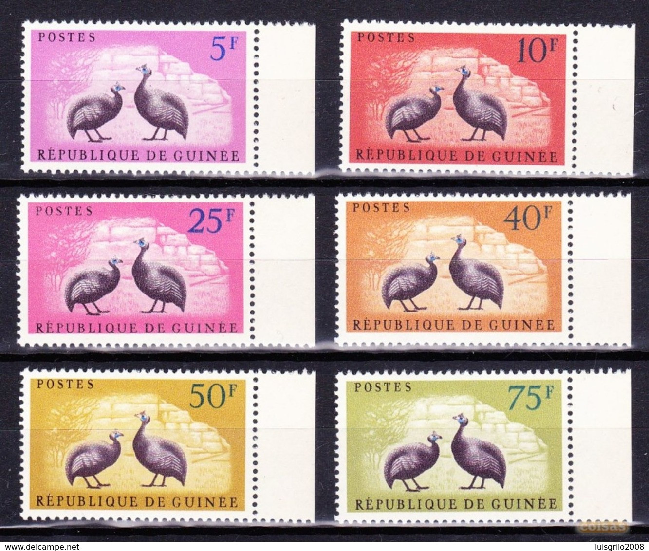Republique De Guinée, 1962 - Wild Chicken / Complete Set  - MNH - Grey Partridge