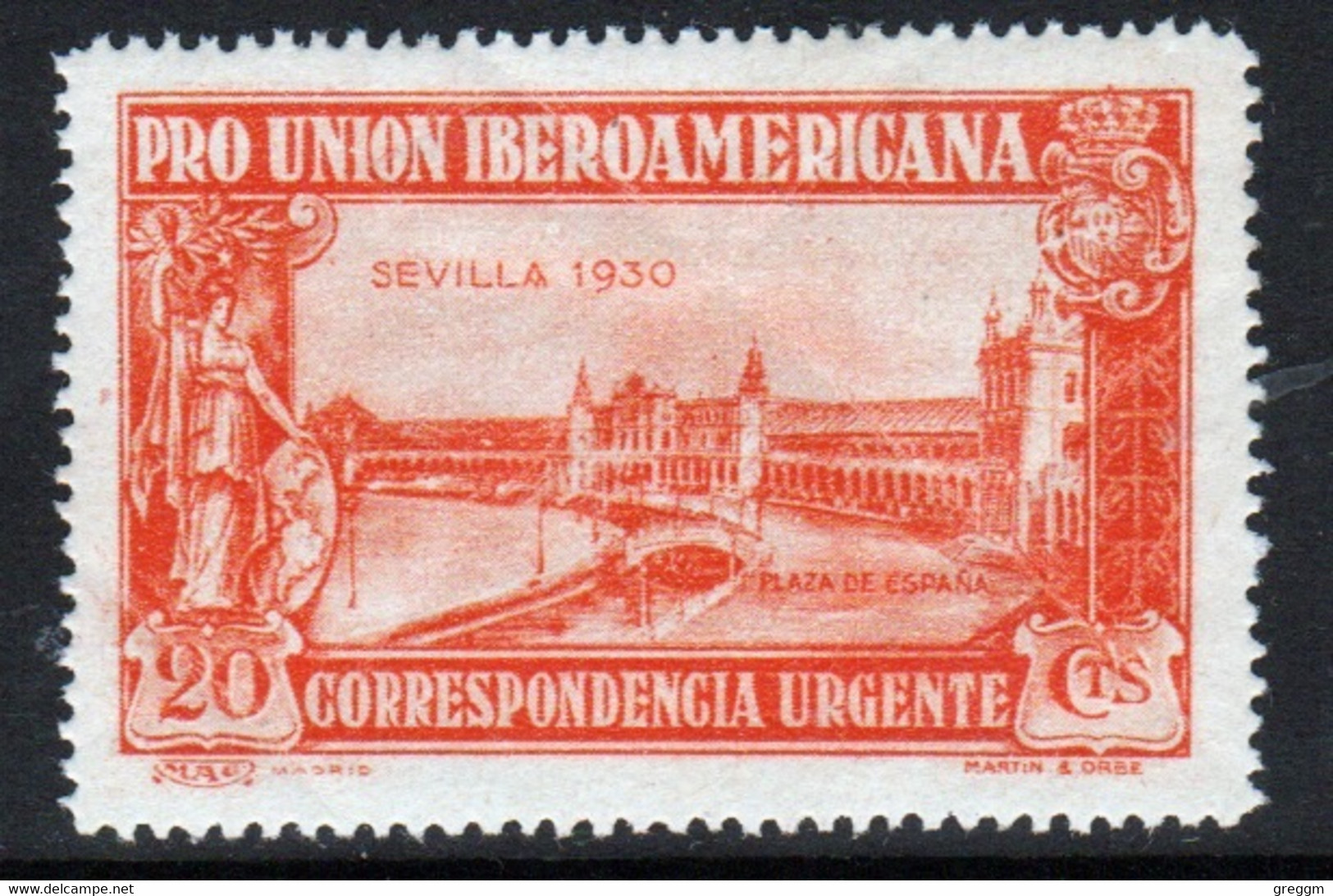 Spain 1930 Single Express Letter Stamp Issued To Celebrate The Spanish - American Exhibition. - Unused Stamps