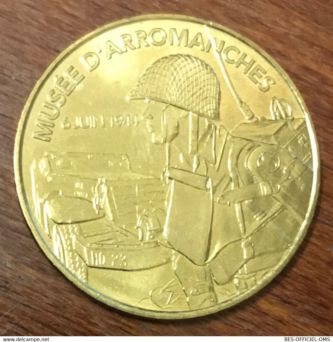 14 ARROMANCHES MUSÉE DU DÉBARQUEMENT 6 JUIN 44 WW MDP 2019 MÉDAILLE MONNAIE DE PARIS JETON MEDALS COINS TOKENS - 2019