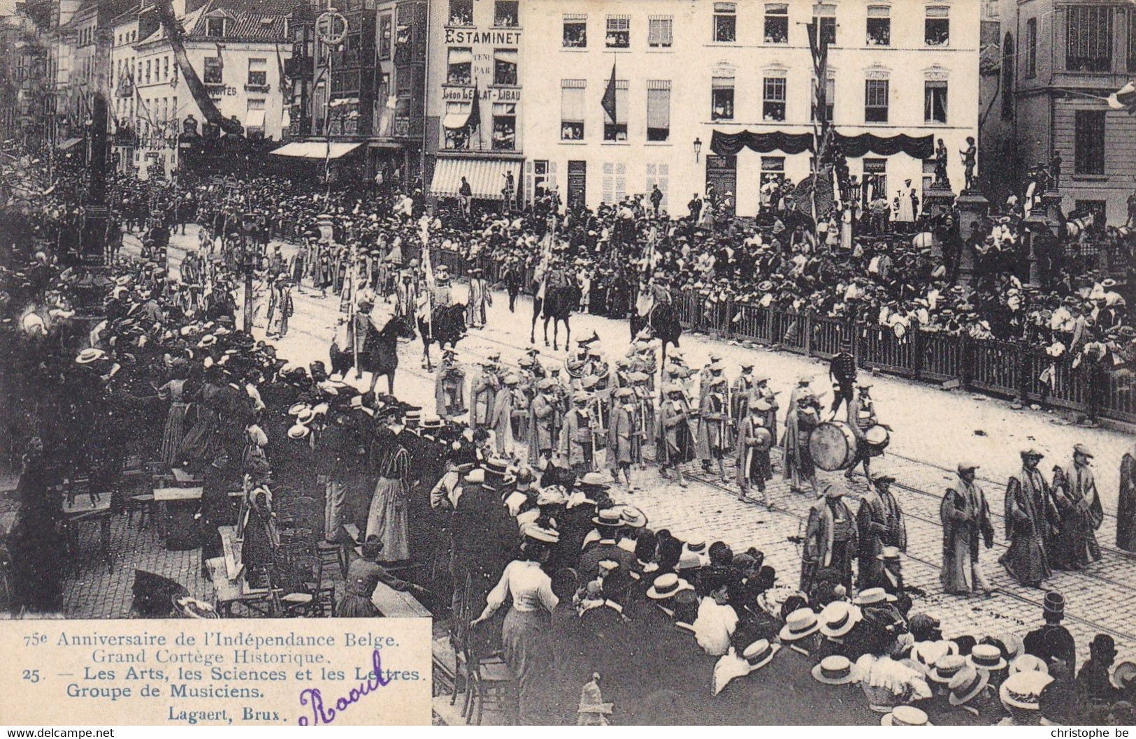 Brussel, Bruxelles, 75e Anniversaire De L'indépendance Belge, Grand Cortège Historique (PK73469) - Feesten En Evenementen