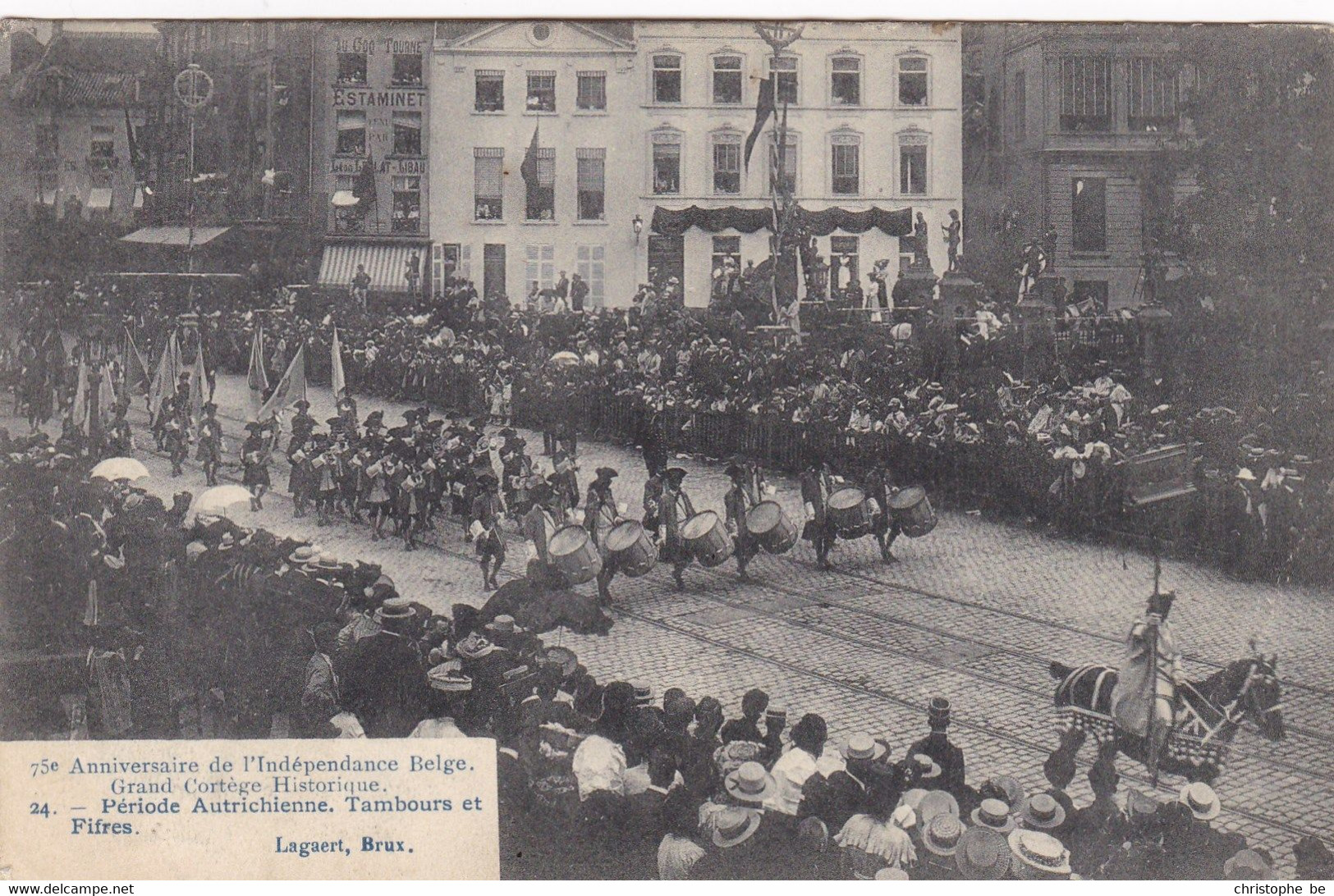 Brussel, Bruxelles, 75e Anniversaire De L'indépendance Belge, Grand Cortège Historique (PK73470) - Feesten En Evenementen