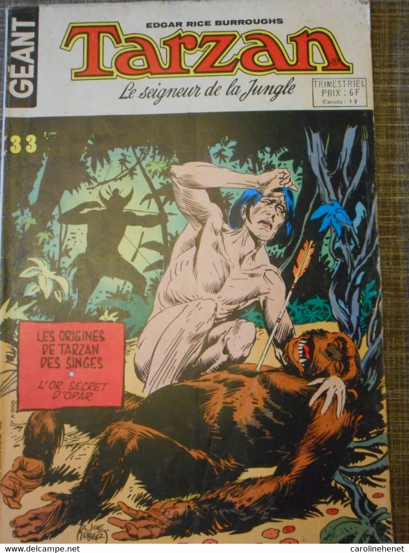 TARZAN Géant N°33 1977 - Tarzan