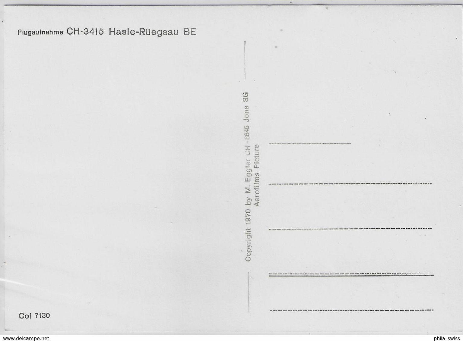 Flugaufnahme Hasle-Rüegsau BE - Hasle Bei Burgdorf