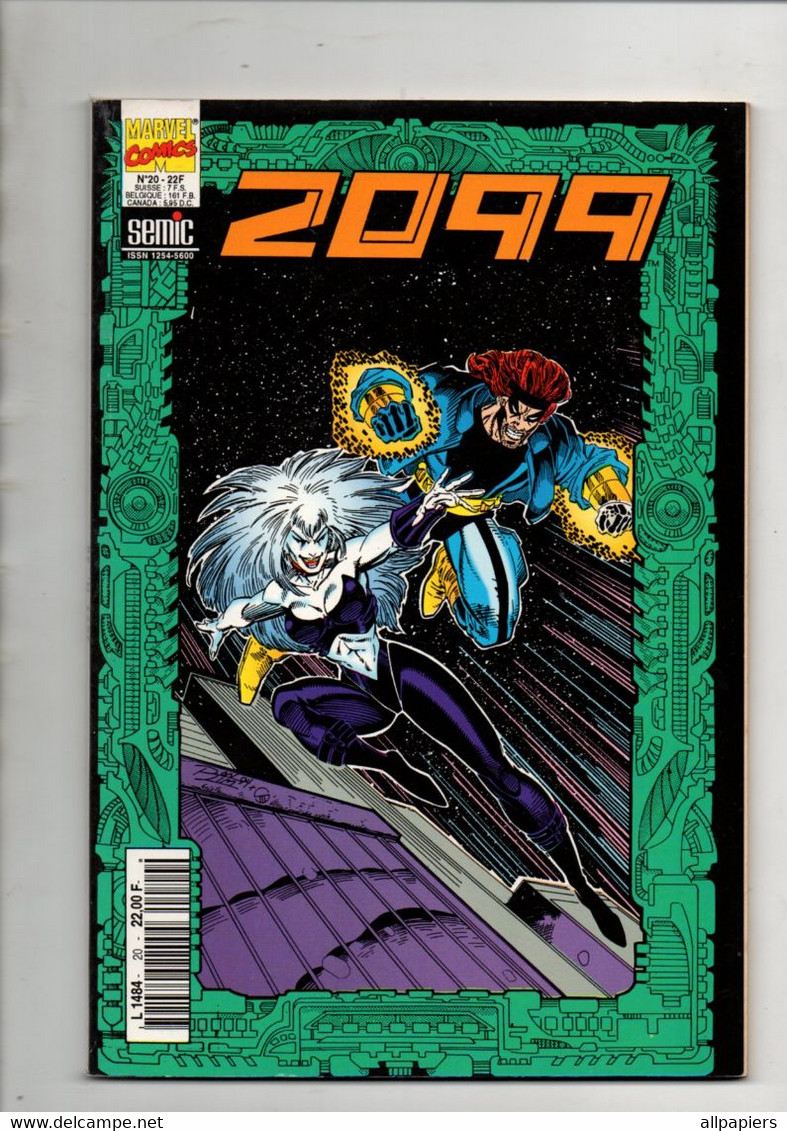 Comics 2099 N°20 Ghost Rider 3 - Spider-Man 21 - Doom 19 - X-Men 10 - éditions Semic De 1995 - Lug & Semic