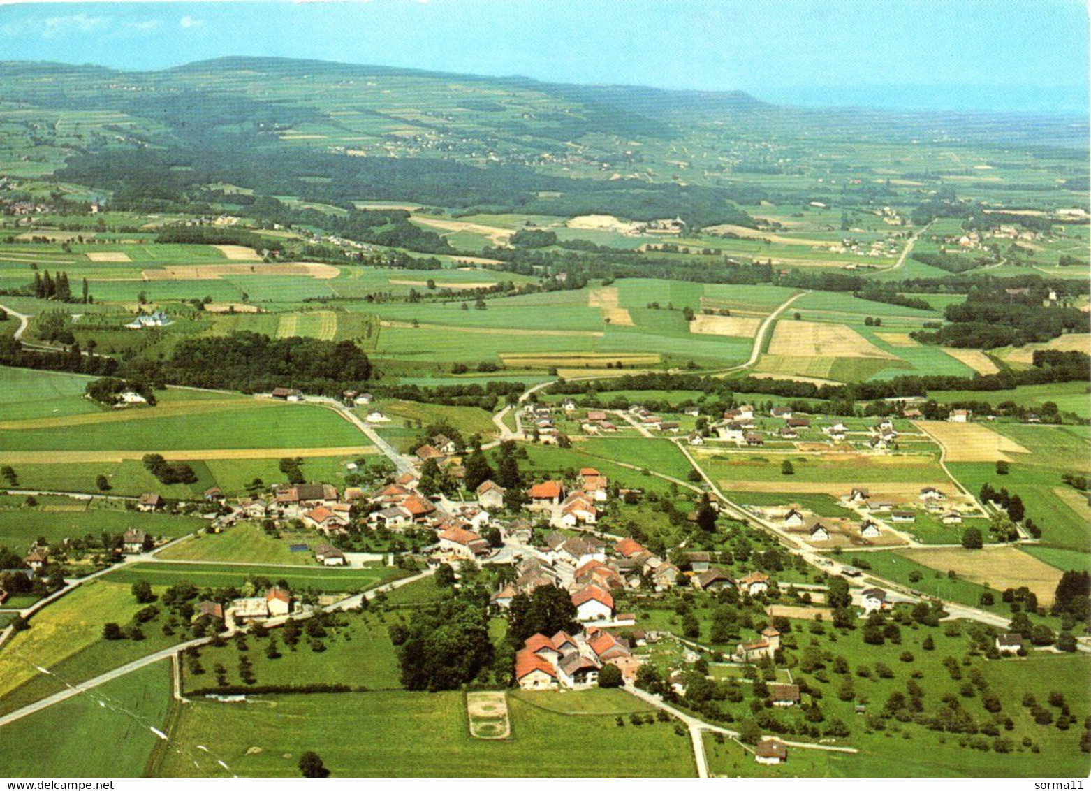 CPSM Trélex (Suisse) Vue Aérienne - Trélex