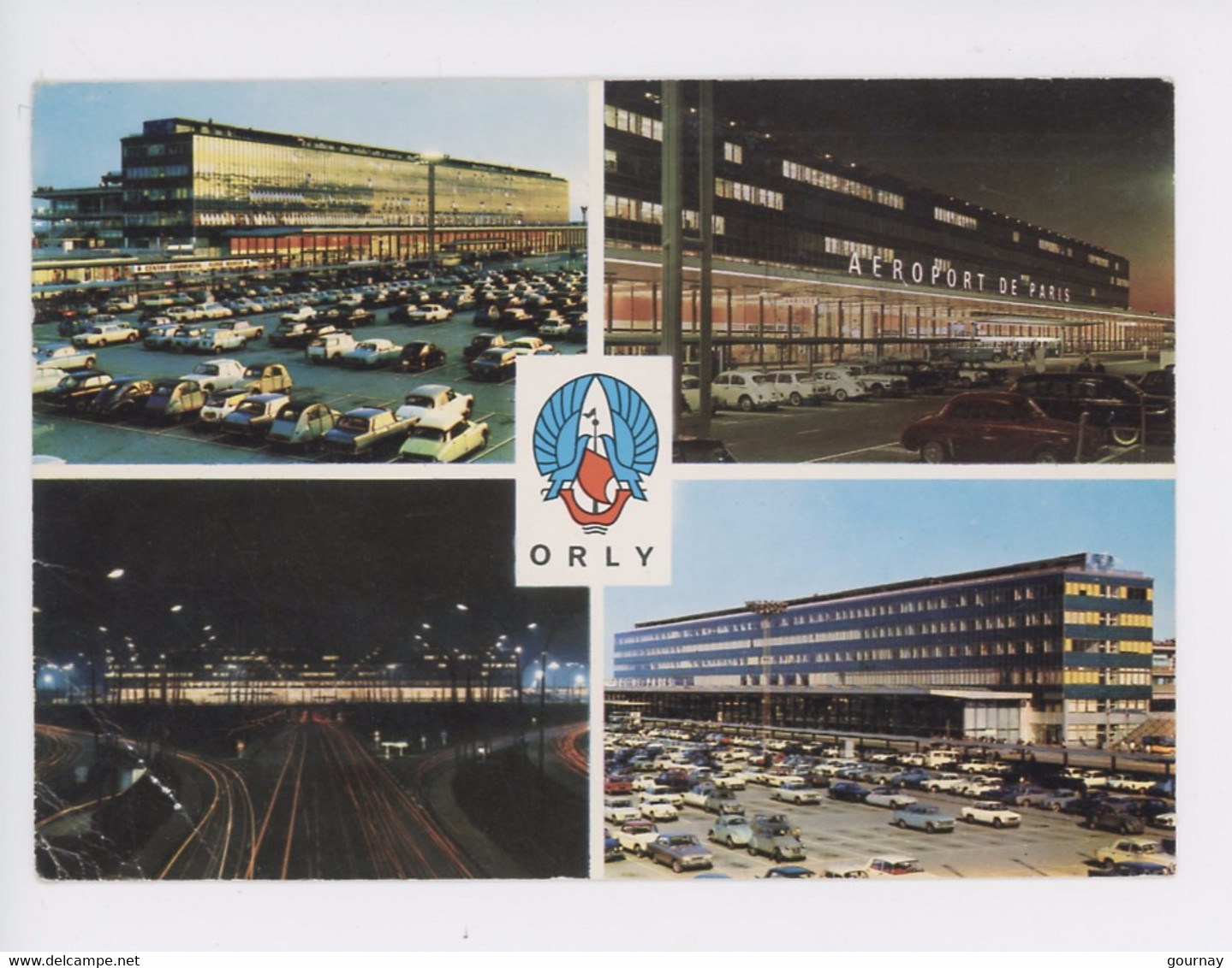 Aéroport Paris Orly : Aérogare Parking Entrée - Vue De Nuit (multivues) Citroën DS 2 CV - Flugwesen