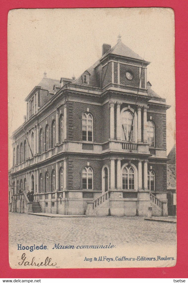 Hooglede - Maison Communale / Gemeentehuis -1903 ( Verso Zien ) - Hooglede