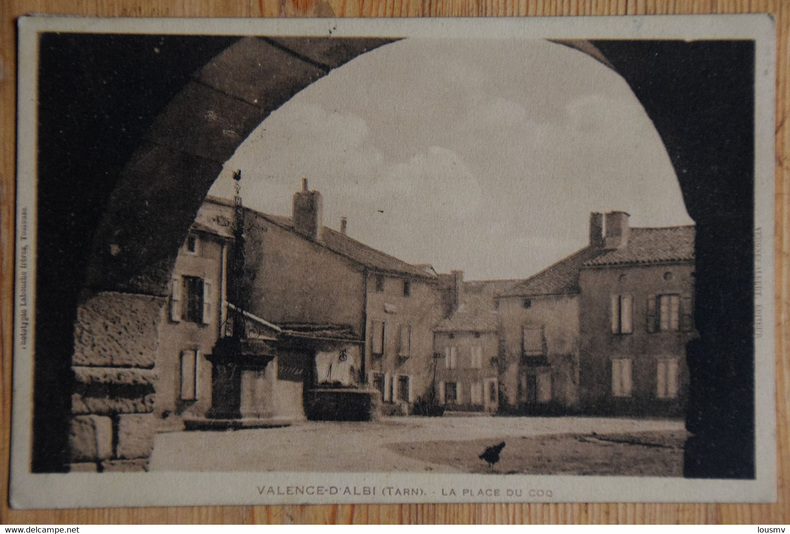 81 : Valence-d'Albi - La Place Du Coq - (n°18980) - Valence D'Albigeois