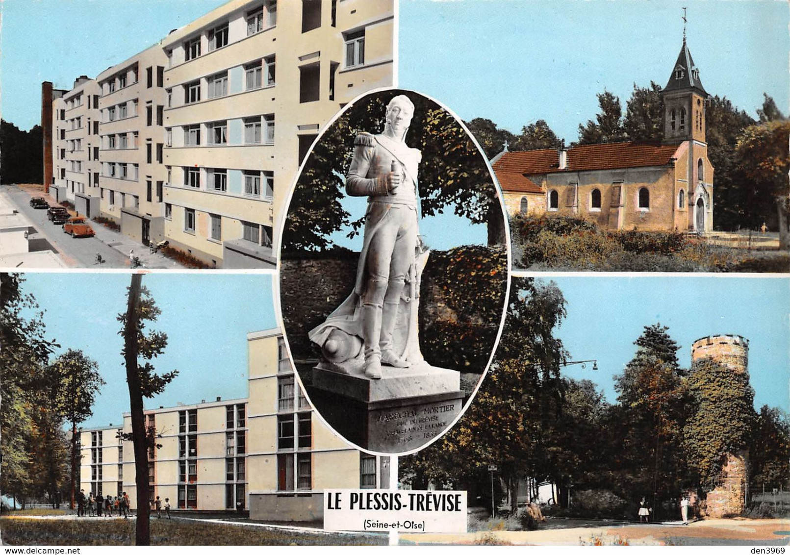 Le PLESSIS-TREVISE - Cité Charcot - Eglise Saint-Jean-Baptiste - Statue Maréchal Mortier - Groupe Ardouin - Tour Pentray - Le Plessis Trevise