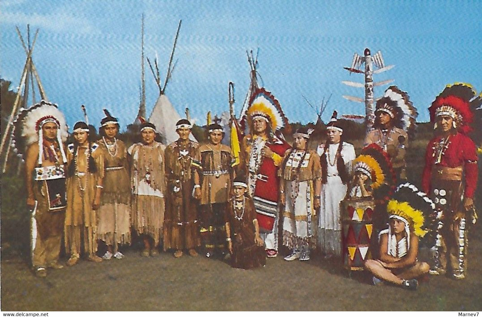 Canada - Iroquois - Caughnawaga - Ka Na Wa Ke - Reserve - Indian Indiens Indien - Poking Fire - Tribu - - Moderne Kaarten