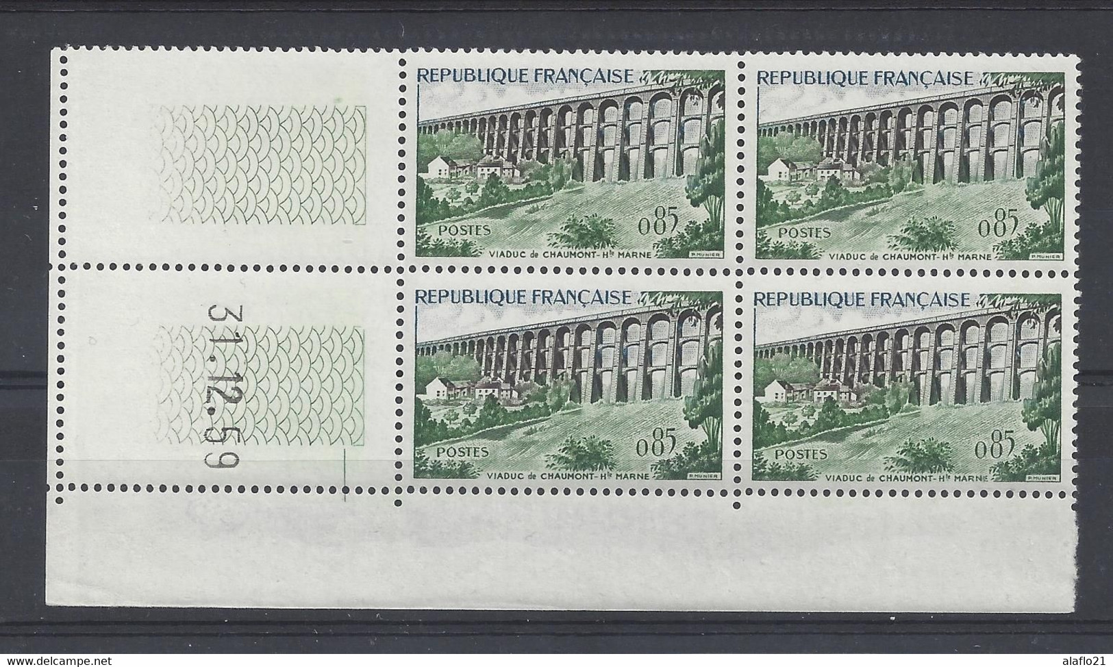 VIADUC De CHAUMONT N° 1240 - Bloc De 4 COIN DATE - NEUF SANS CHARNIERE -  31/12/59 - 1960-1969