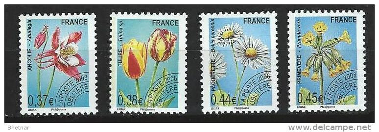 FR Préo YT 253 à 256 " Fleurs " 2008 Neuf** - 1989-2008