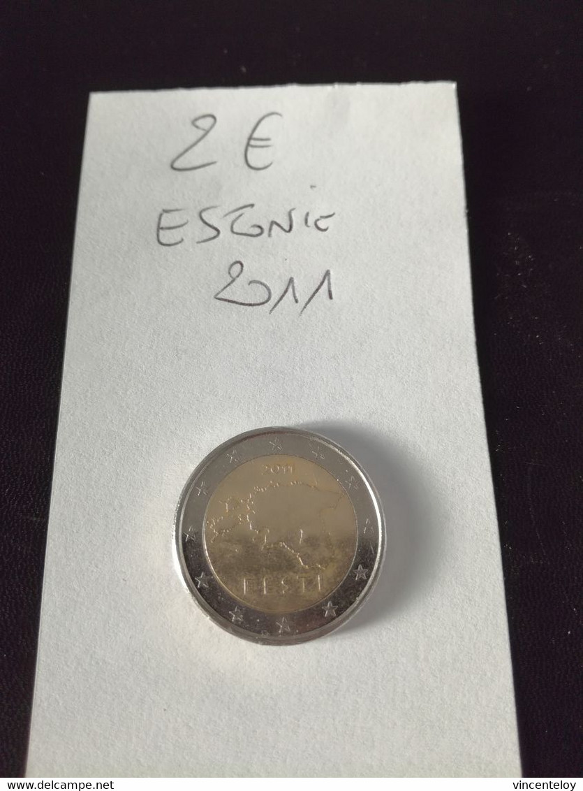 2 Euros Estonie 2011  En L Etat Sur Les Photos - Estonie