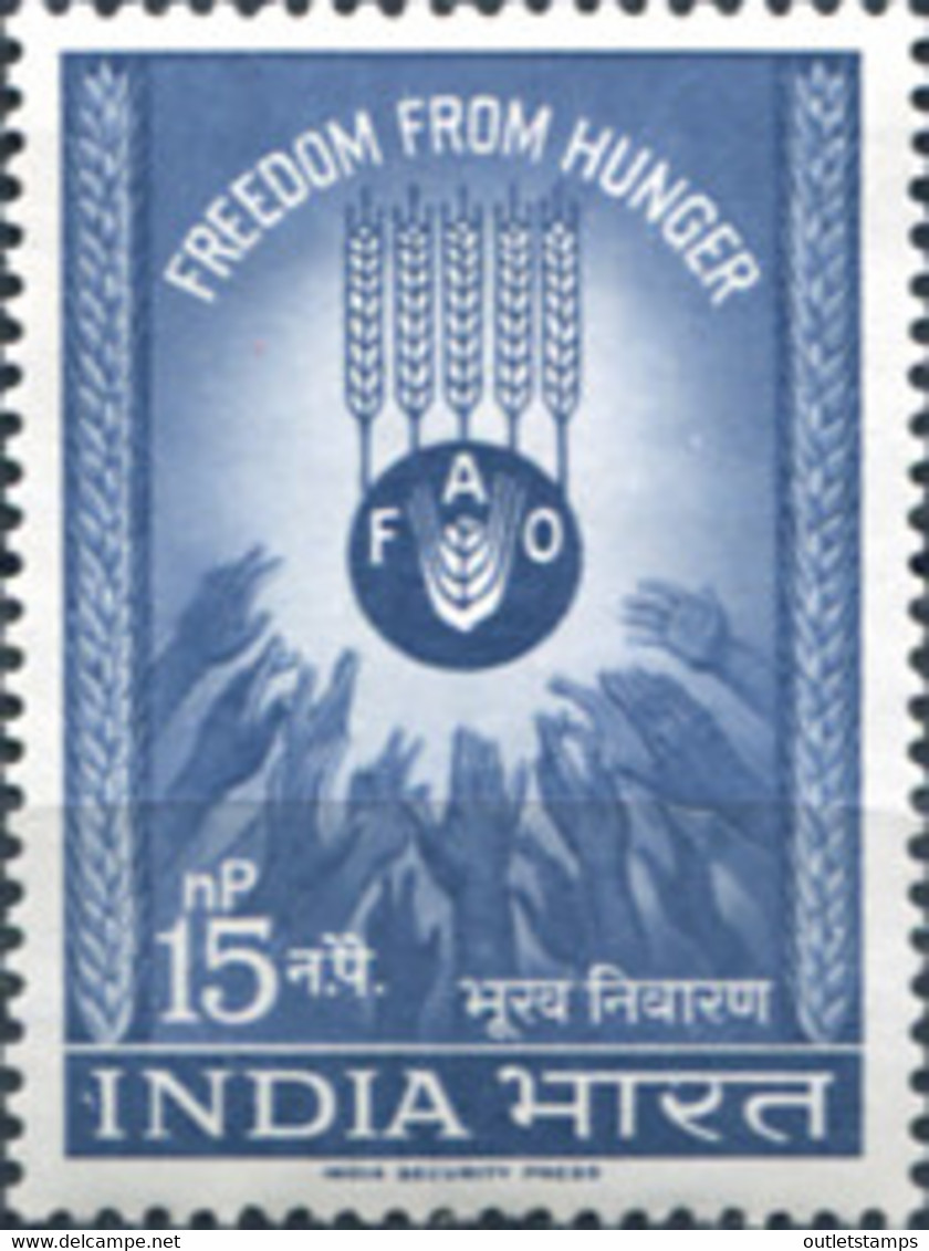 Ref. 325826 * NEW *  - INDIA . 1963. CAMPAIGN AGAINST HUNGER. CAMPA�A CONTRA EL HAMBRE - Unused Stamps