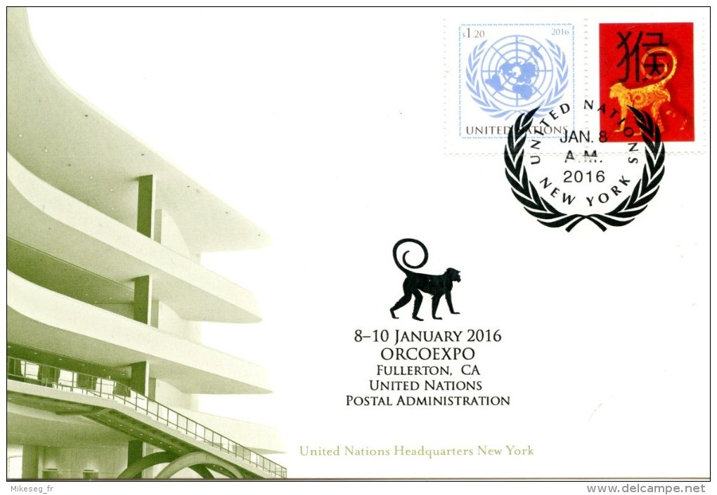 ONU New-York 2016 - Show Card ORCOEXPO 8-10 January 2016 - Cartoline Maximum