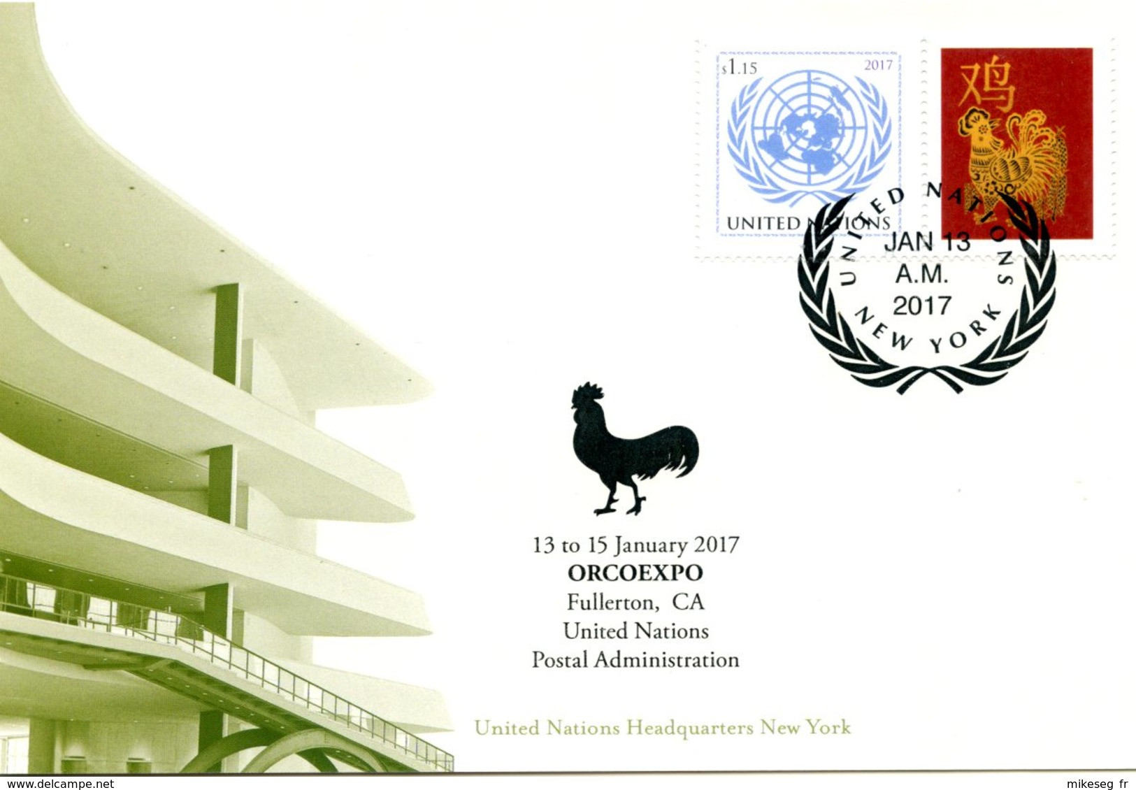 ONU New-York 2017 - Show Card ORCOEXPO 13-15 January 2017 - Tarjetas – Máxima