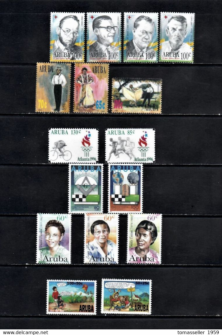 ARUBA 13 Years ( 1994-2006 Y.y.) Full MNH Sets-75 Issues-(225 Stamps+4 S/s) - Curaçao, Antilles Neérlandaises, Aruba