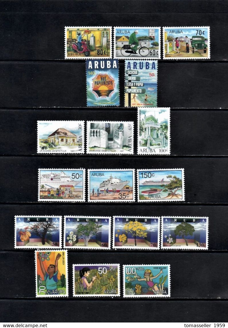 ARUBA 13 Years ( 1994-2006 Y.y.) Full MNH Sets-75 Issues-(225 Stamps+4 S/s) - Curacao, Netherlands Antilles, Aruba