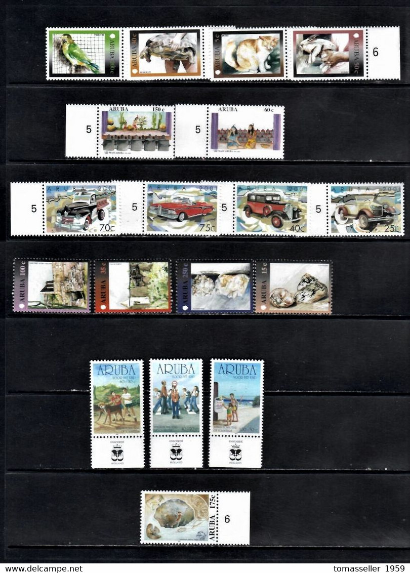 ARUBA 13 Years ( 1994-2006 y.y.) Full MNH sets-75 issues-(225 stamps+4 s/s)