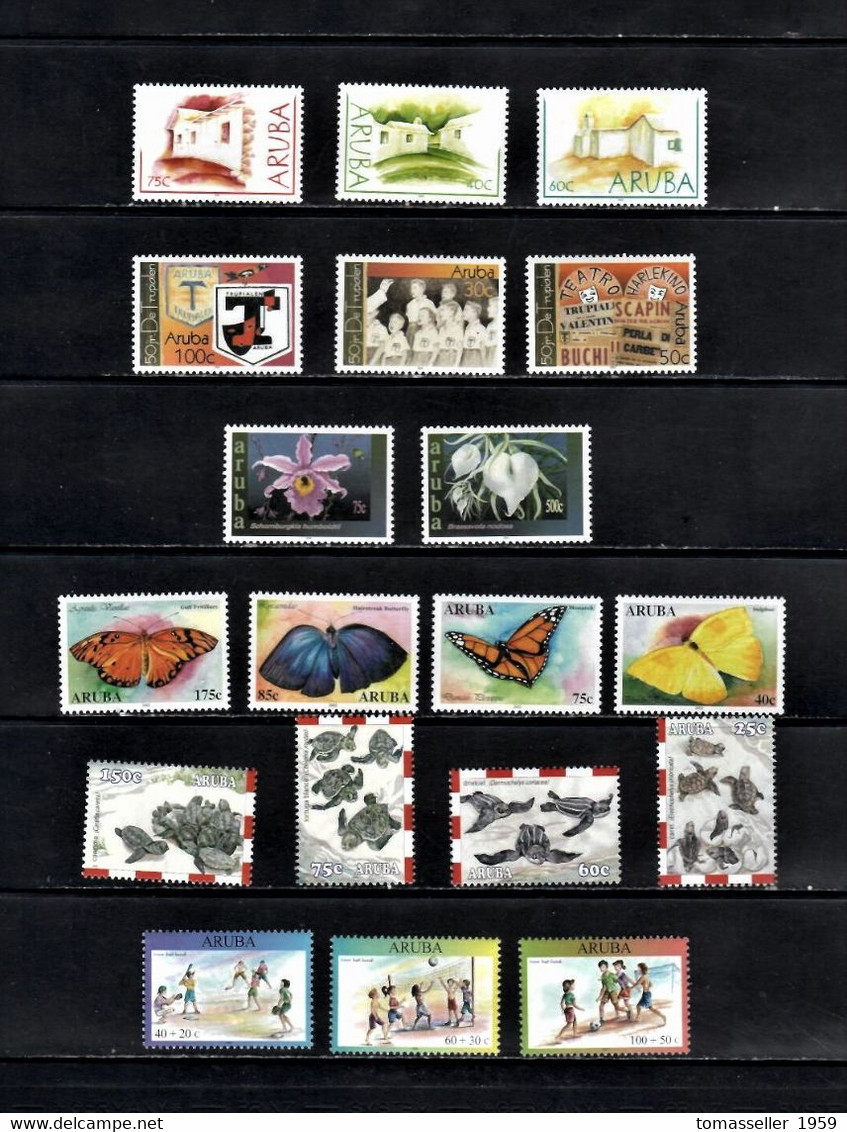 ARUBA 13 Years ( 1994-2006 y.y.) Full MNH sets-75 issues-(225 stamps+4 s/s)