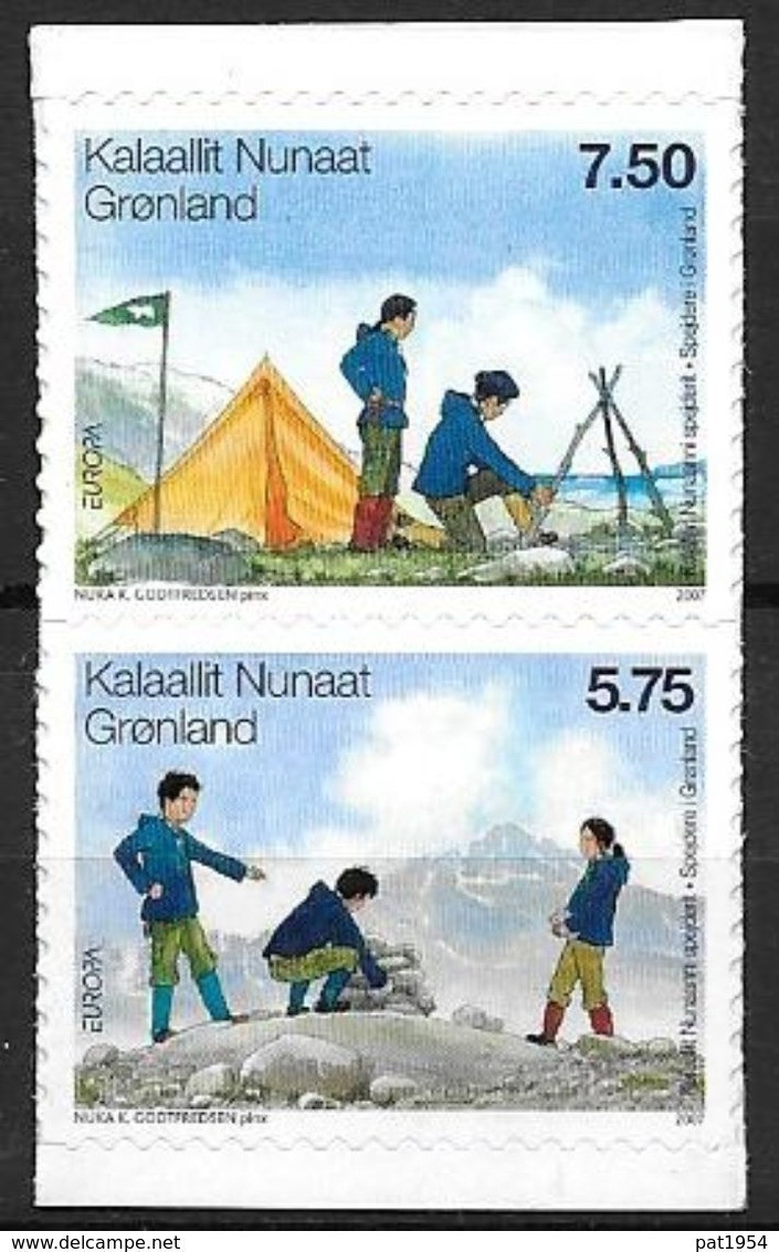 Groënland 2007 N° 461/462 Adhésifs Neufs Europa Scouts - Neufs