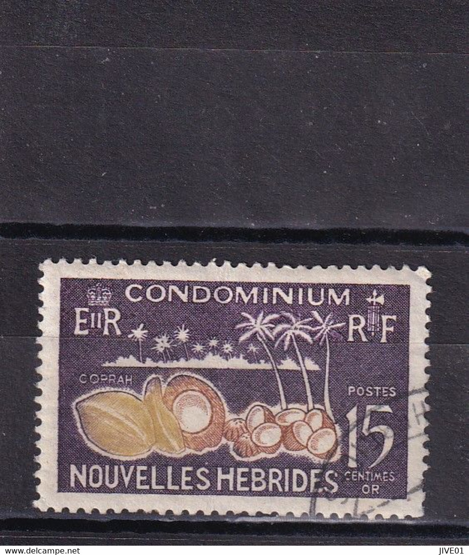 NOUVELLES HEBRIDES  LEGENDE R/F 1963 OBLIT. :  Y/T N° 203 Arbres - Used Stamps