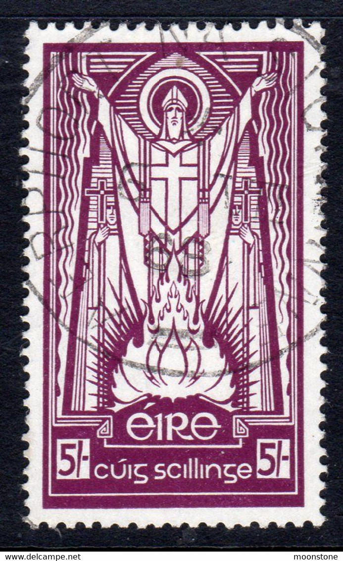 Ireland 1940-68 St. Patrick 5/- Definitive, 'E' Watermark, Chalky Paper, Used SG 124c (IU) - Nuovi