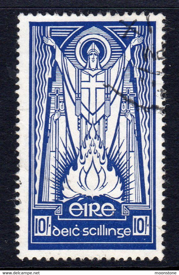 Ireland 1940-68 St. Patrick 10/- Definitive, 'E' Watermark, Chalky Paper, Used SG 125b (IU) - Unused Stamps