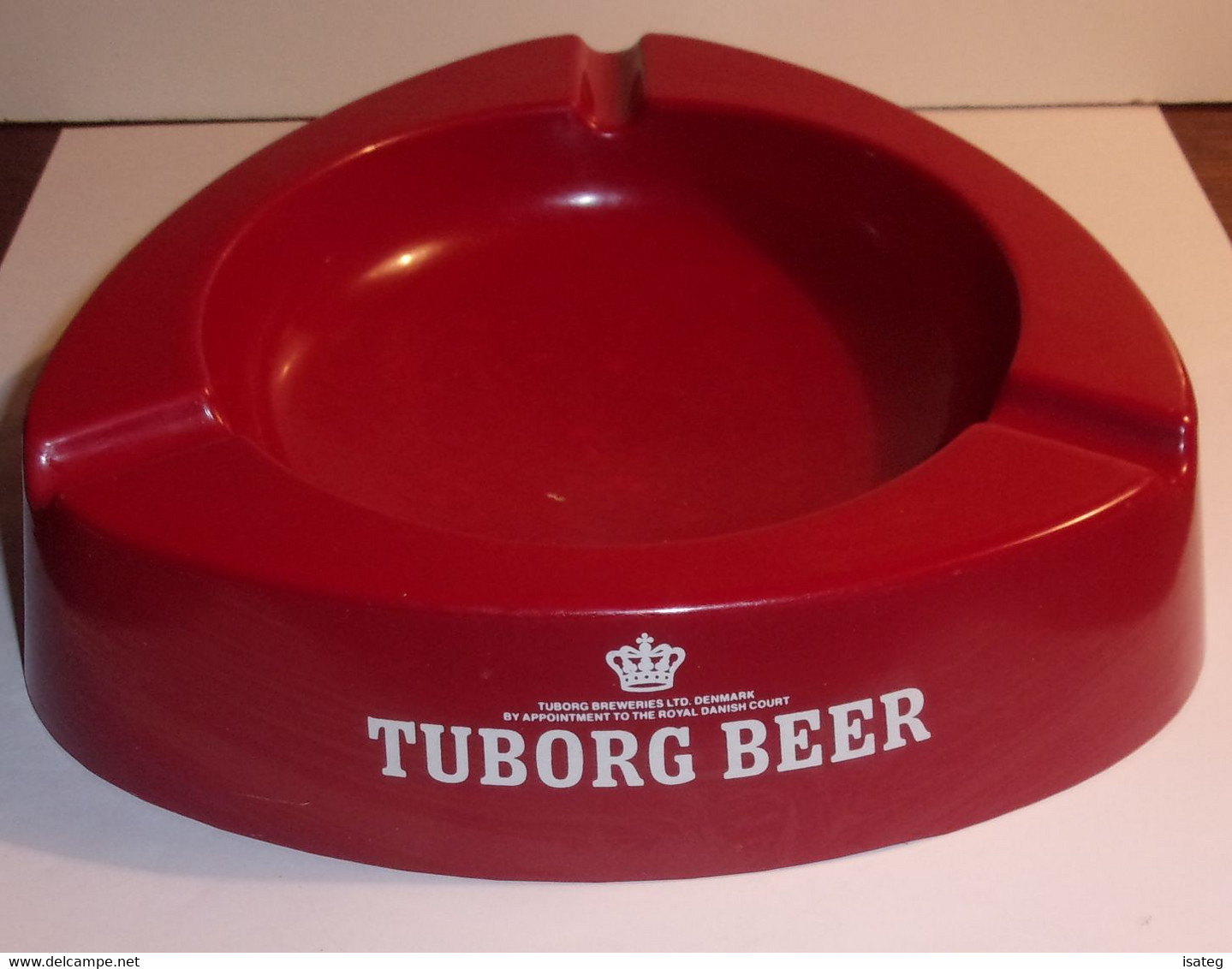 Grand Cendrier Vintage En Mélamine Tuborg Beer - - Other & Unclassified