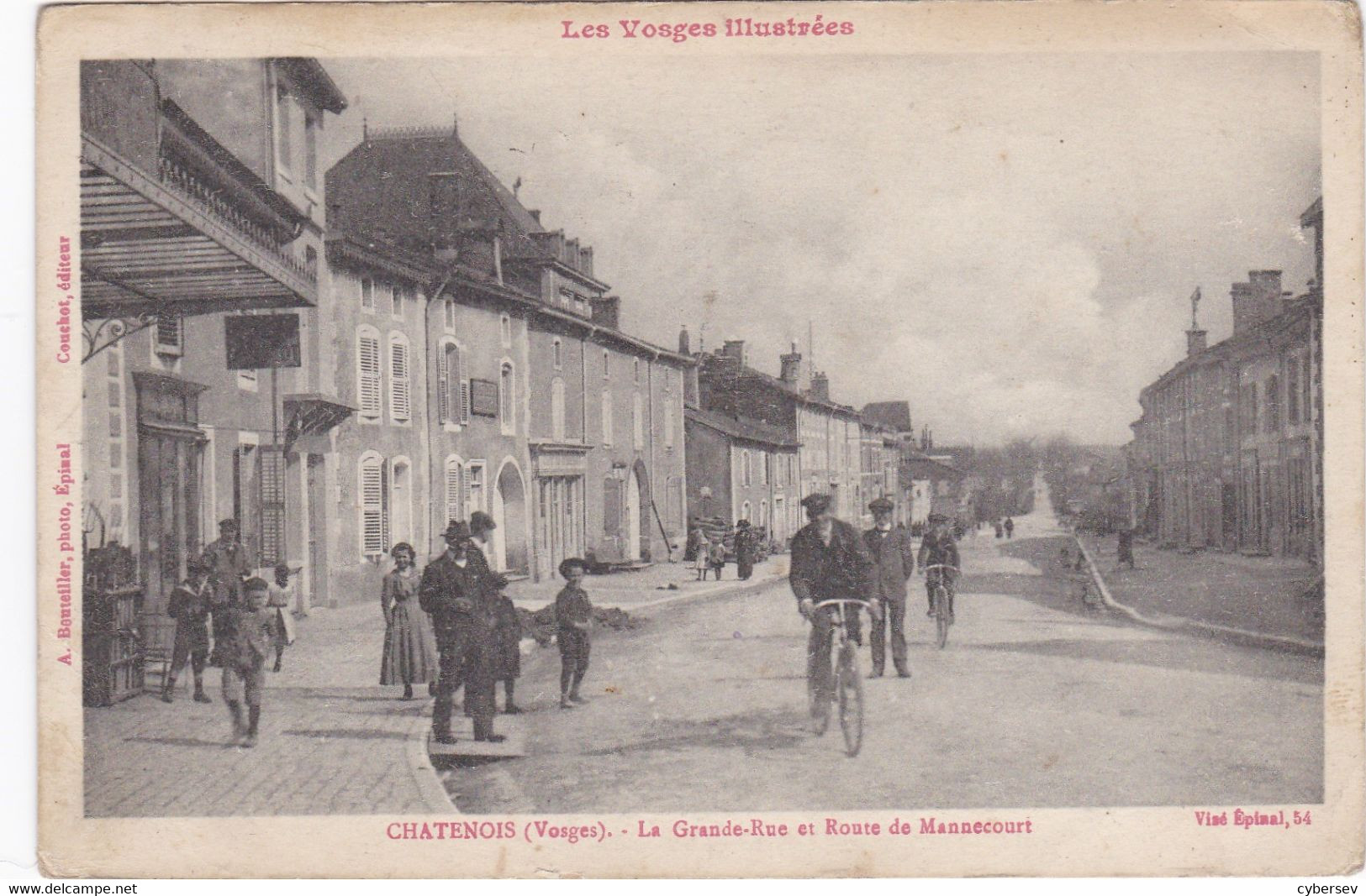 CHATENOIS - La Grande-Rue Et Route De Mannecourt - Animé - Chatenois