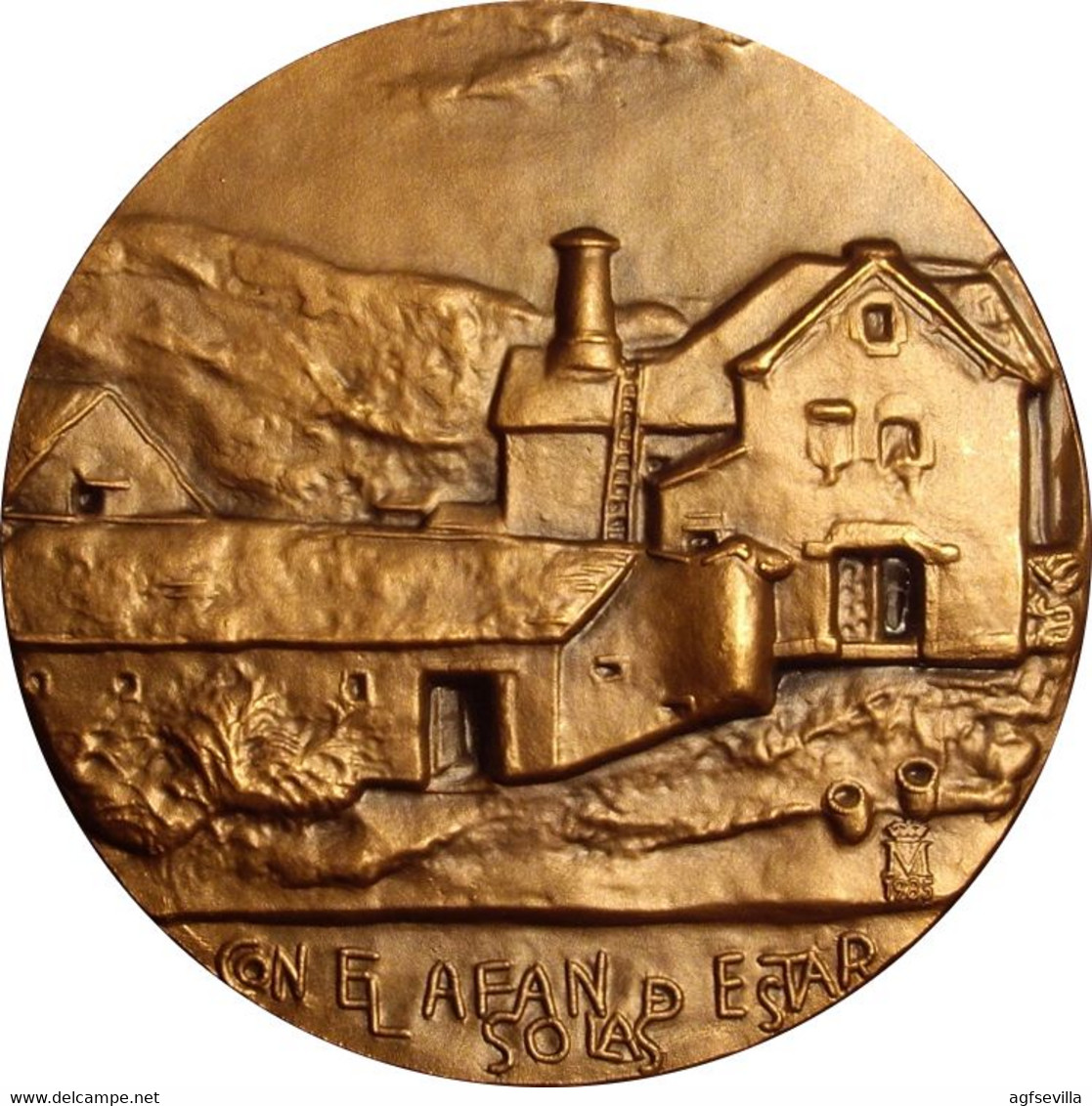 ESPAÑA. MEDALLA F.N.M.T. CASA DEL VALLE DE ARÁN. 1.985. BRONCE. ESPAGNE. SPAIN MEDAL - Professionals/Firms