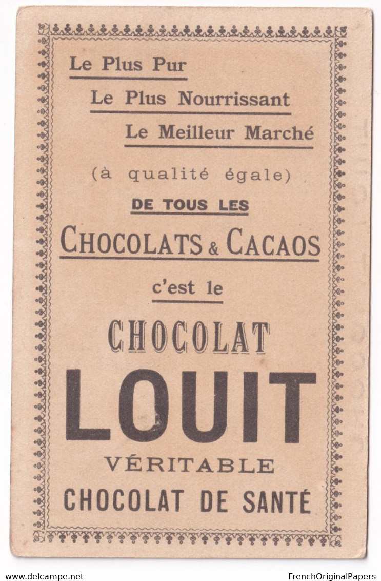 Chromo Chocolat Louit - Frise De Silhouettes - Les ânes Du Moulin Mule âne D2-72 - Louit