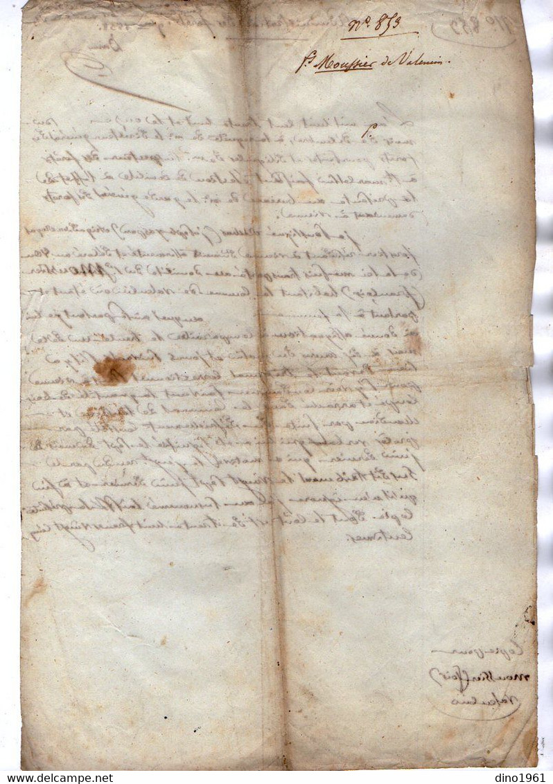 VP17.703 - MILITARIA - SAINT MARCELLIN X VALENCIN 1838 - 2 Documents Concernant Le Garde Forestier ROCHAS à VIENNE - Documenti