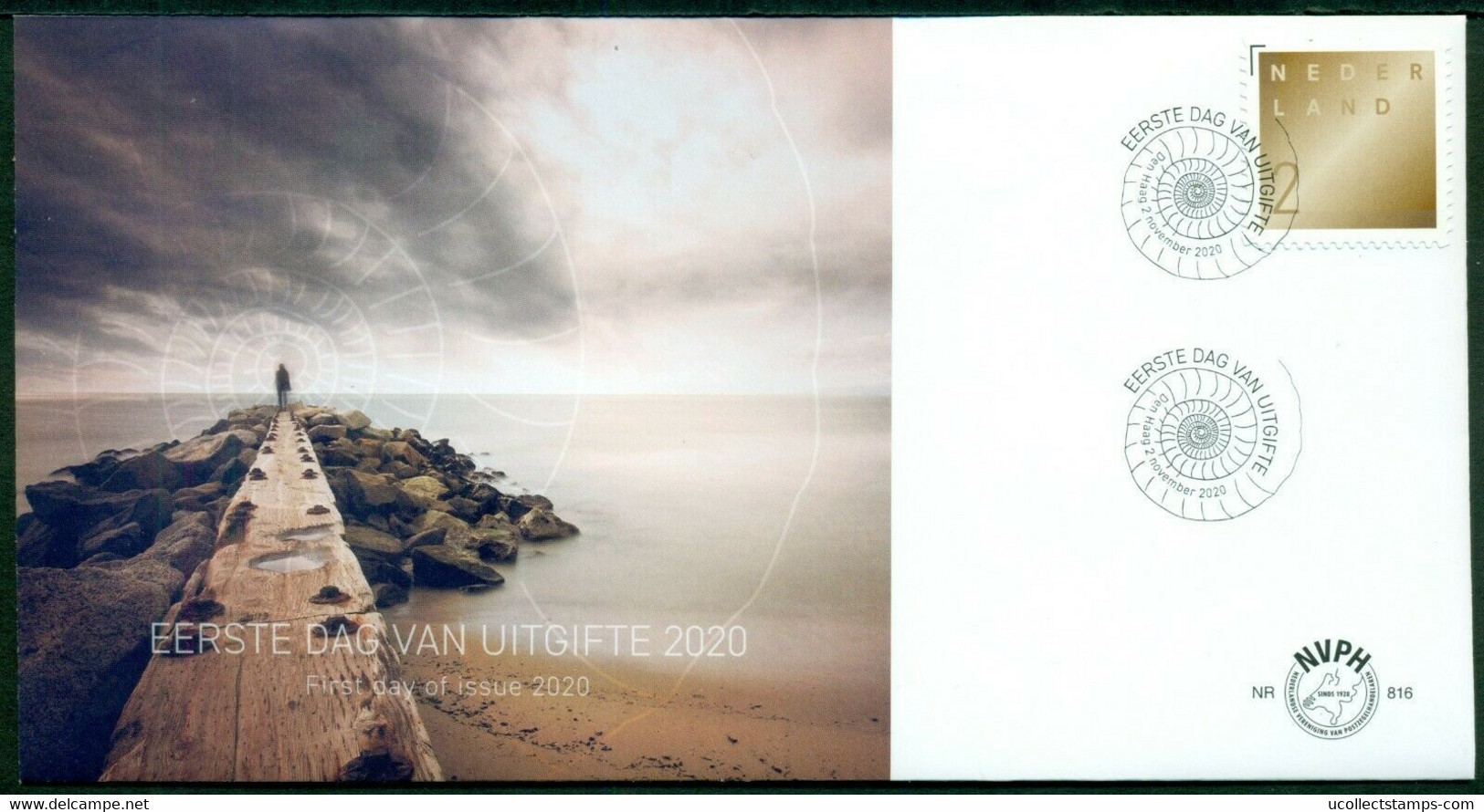 Nederland 2020   Rouwzegel 2       FDC - Zonder Classificatie