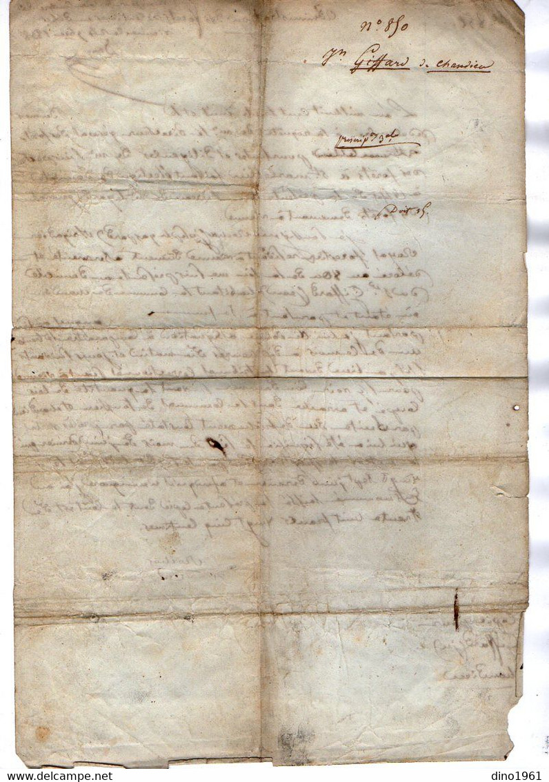 VP17.705 - MILITARIA - SAINT MARCELLIN X CHANDIEU 1838 - 2 Documents Concernant Le Garde Forestier ROCHAS à VIENNE - Documenten