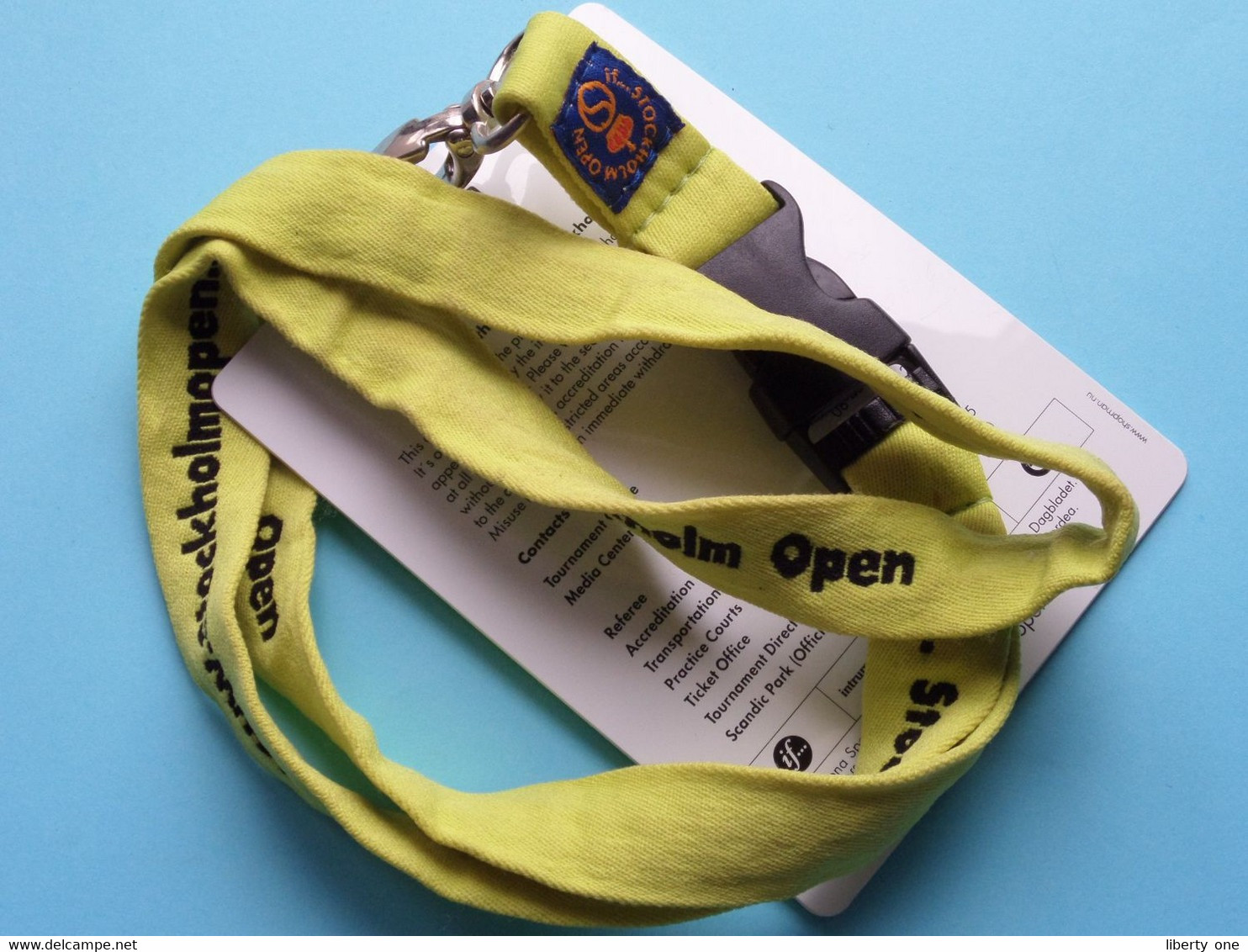 If... STOCKHOLM OPEN 2004 : OLIVIER ROCHUS Belgium / Accreditation CARD / With ORIGINAL Lanyard / Cordon ! - Other & Unclassified