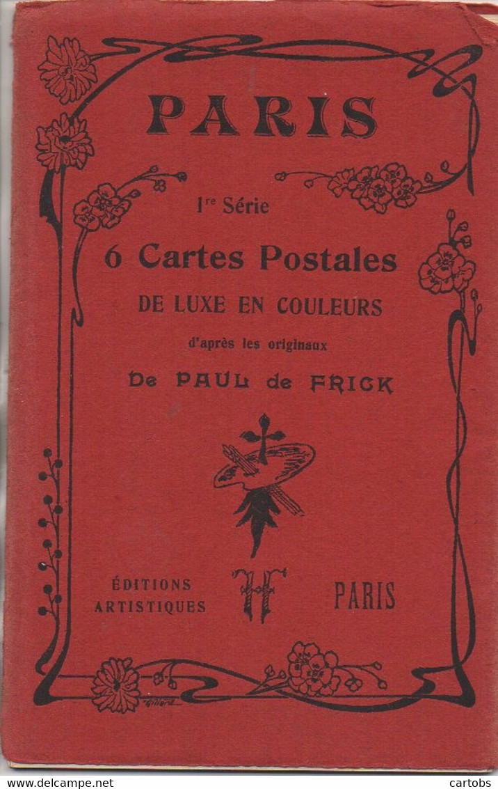 75 PARIS Belle Pochette De 6 Cartes De Paris Illustrées Par Paul De Frick - Otros & Sin Clasificación