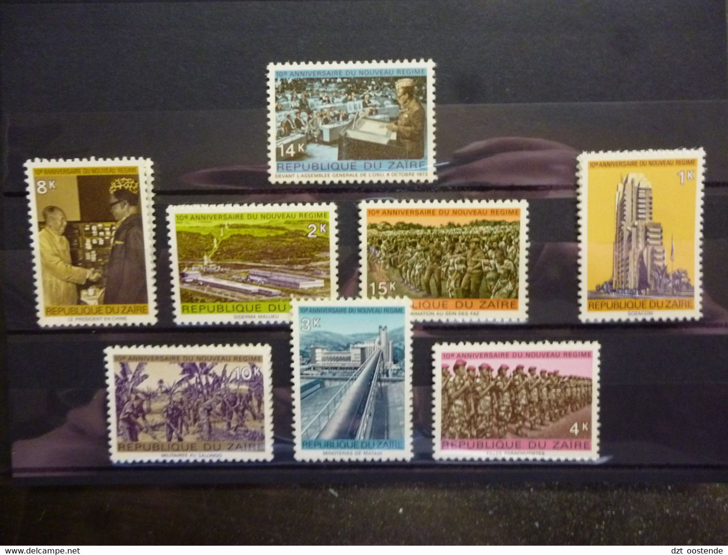 ZAIRE 884/91 XX  ( COB ) COTE : 25 EURO ( H ) - Unused Stamps
