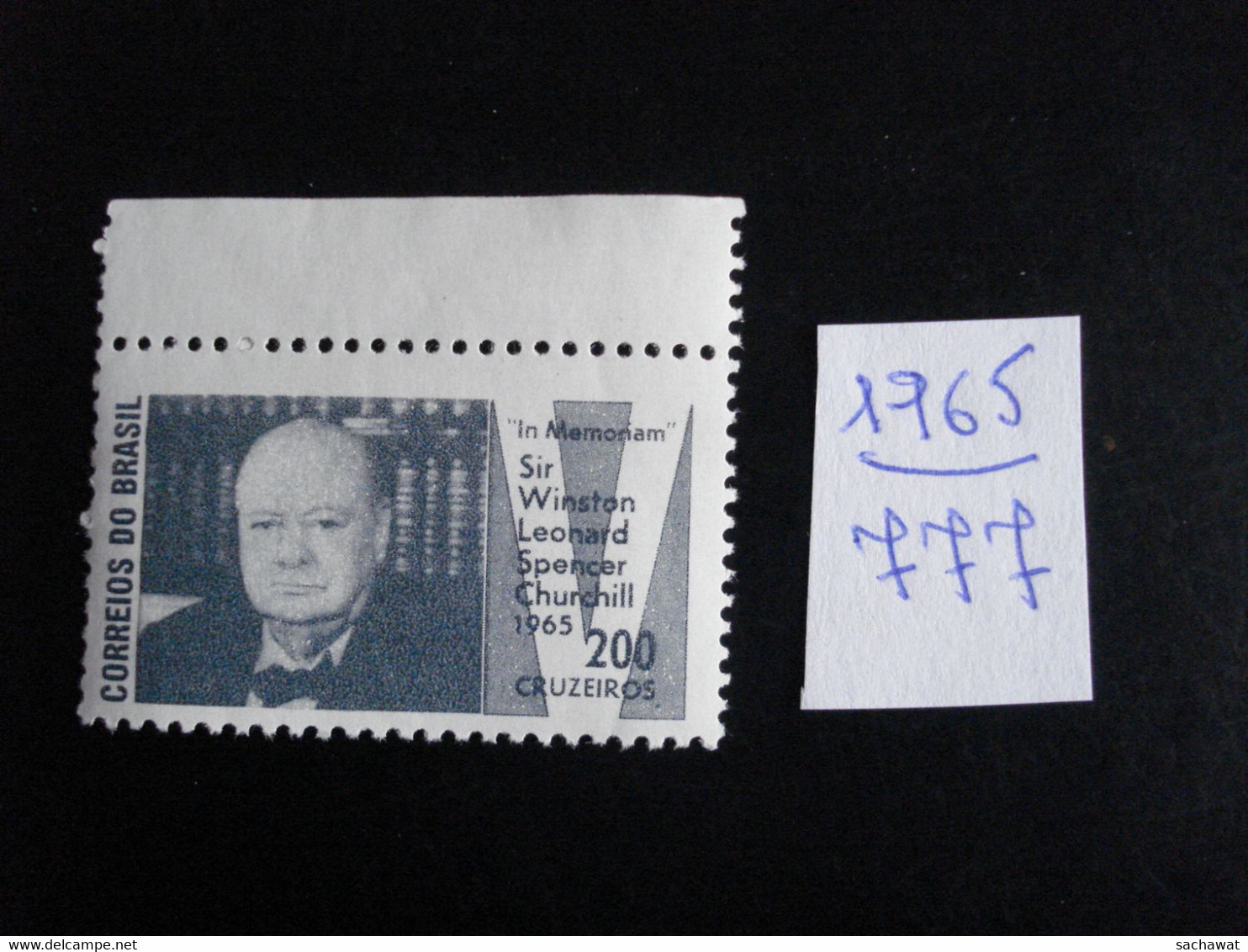 Brésil 1965 - Mort De Sir Winston Churchill  - Y.T. 777 - Neuf (**) Mint (MNH) Postfrisch (**) - Other & Unclassified